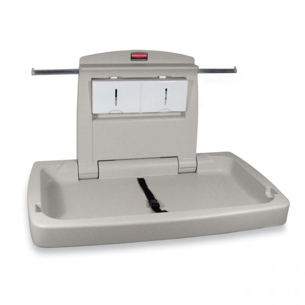 RCP781888WE Rubbermaid Horizontal Changing Station with Adjustable Safety Belt