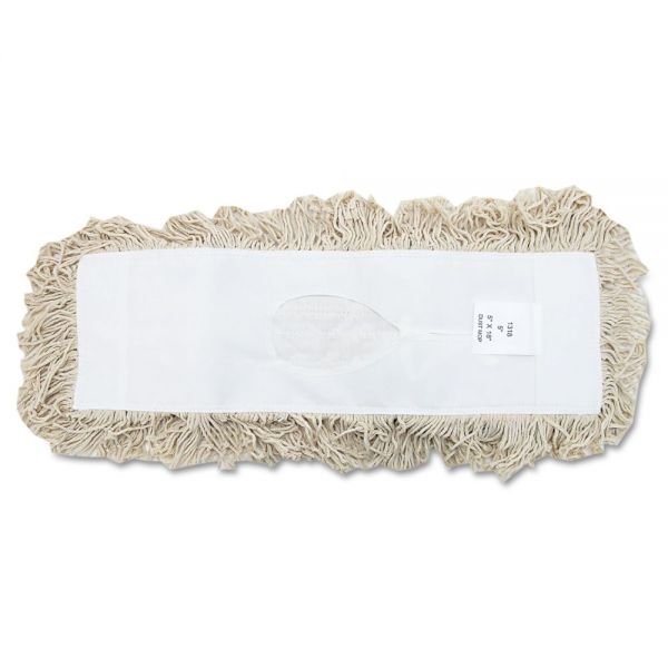BWK1318 Boardwalk Industrial Dust Mop Head, Hygrade Cotton, 18w x 5d, White