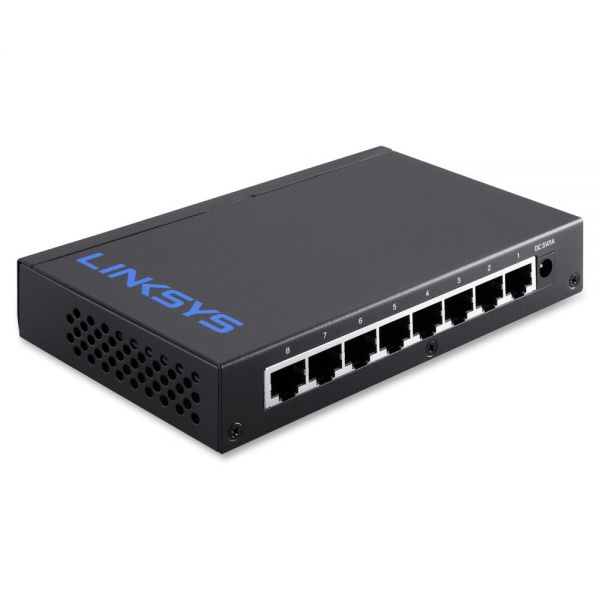LNKLGS108 Linksys 8 Port Desktop Gigabit Switch