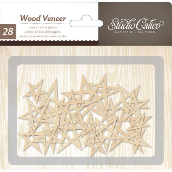 NOTM289855 Printshop Laser-Cut Wood Veneer Shapes 28/Pkg