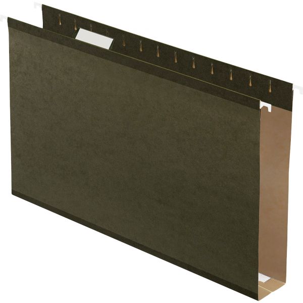 PFX4153X2 Pendaflex Reinforced 2" Extra Capacity Hanging Folders, Legal, Standard Green, 25/Box