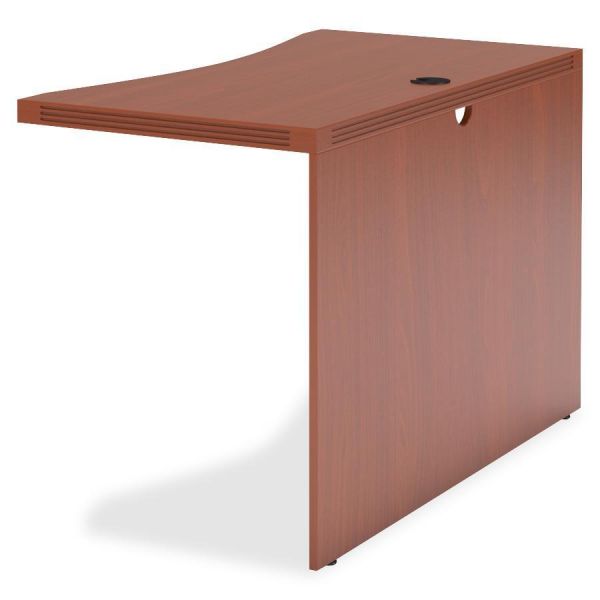 MLNACB4224LCR Mayline Aberdeen Series Laminate Contour Bridge, 42w x 24d x 29½h, Cherry