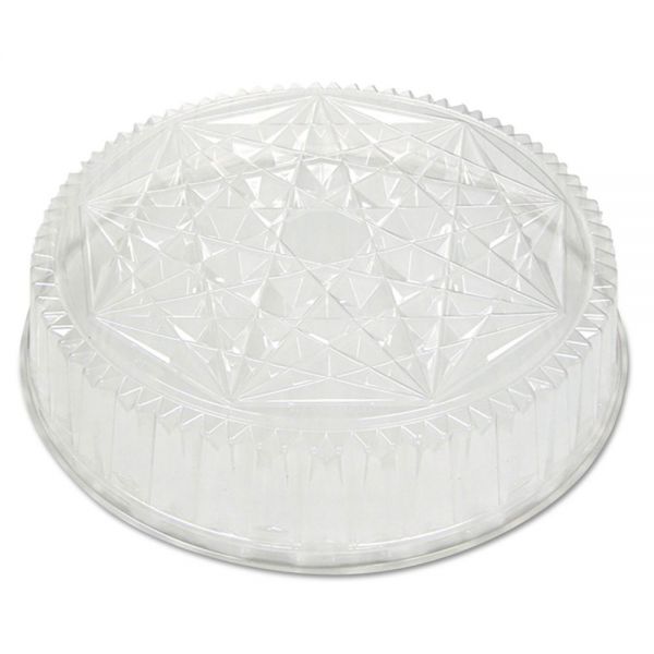 PCTP4418 Pactiv Round CaterWare Dome-Style Food Container Lids, 1-Comp, Clear, 18dia, 50/Carton