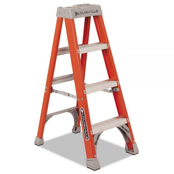 LOUFS1504 Louisville FS1500 Series 4-Step Fiberglass Step Ladder