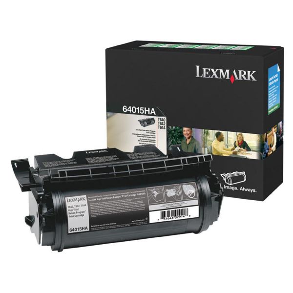 LEX64015HA Lexmark 64015HA High-Yield Toner, 21000 Page-Yield, Black
