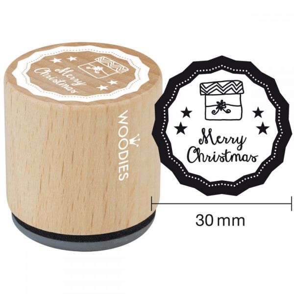 NOTM350163 Woodies Mounted Rubber Stamp 1.35"