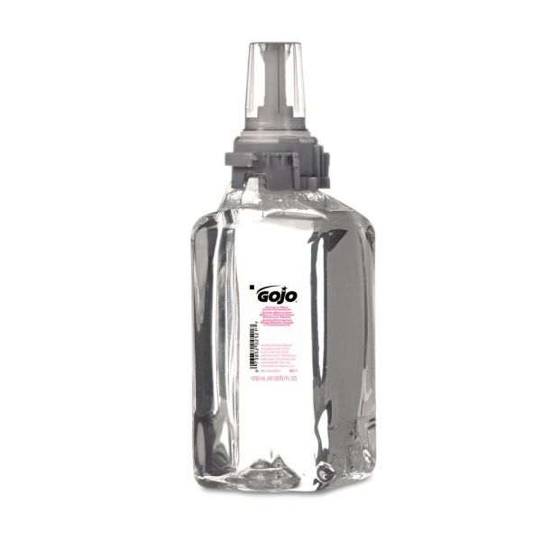GOJ881103EA GOJO Green Certified Clear & Mild Foam Hand Wash, 1250mL, Fragrance Free, Clear