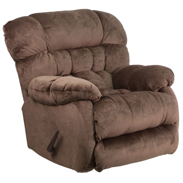 FHFAM94605983GG Flash Furniture Contemporary Sharpei Espresso Microfiber Rocker Recliner