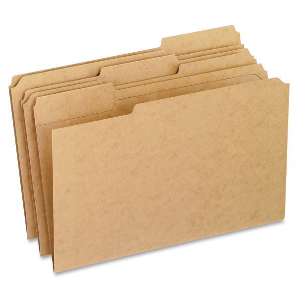 PFXRK15313 Pendaflex Two-Ply Dark Kraft File Folders, 1/3 Cut Top Tab, Legal, Brown, 100/Box