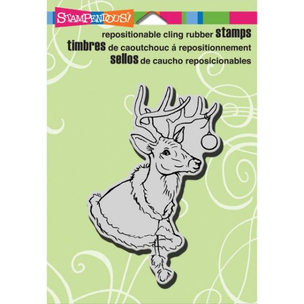 NOTM096108 Stampendous Christmas Cling Rubber Stamp 5.5"X4.5" Sheet
