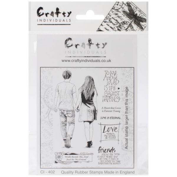 NOTM329340 Crafty Individuals Unmounted Rubber Stamp 4.75"X7" Pkg