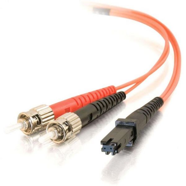 SYNX1773693 1m MTRJ-ST 62.5/125 OM1 Duplex Multimode PVC Fiber Optic Cable - Orange