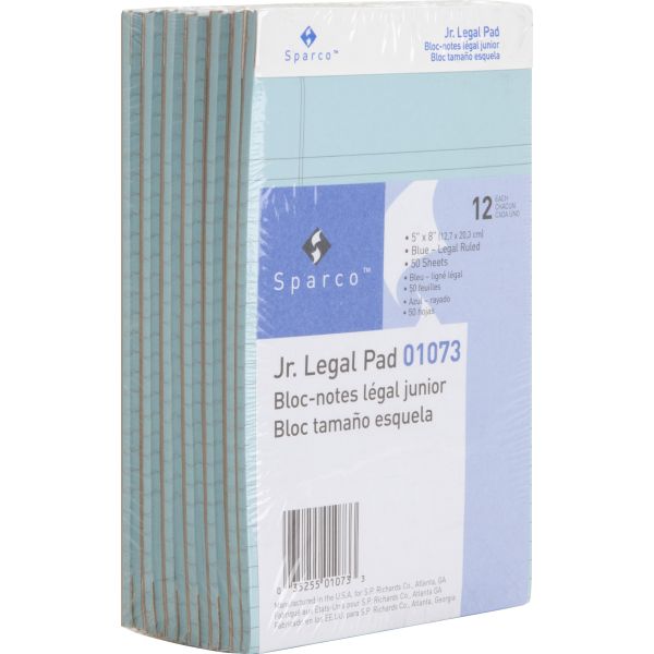 SPR01073 Sparco Colored Junior Legal Pads