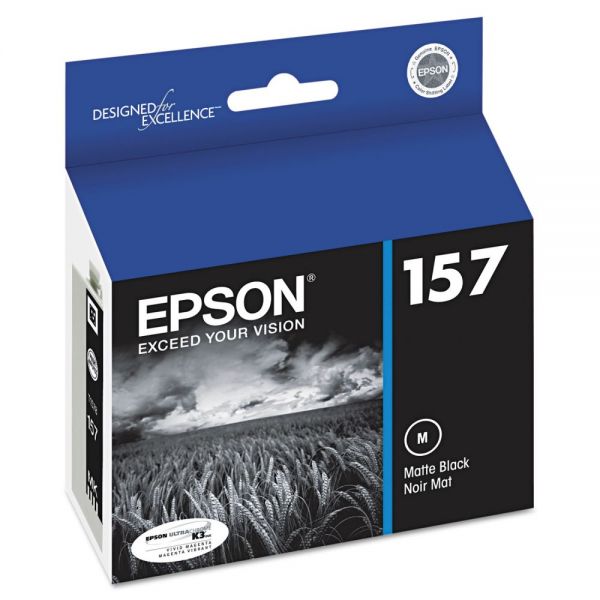 EPST157820 Epson T157820 (157) UltraChrome K3 Ink, Matte Black