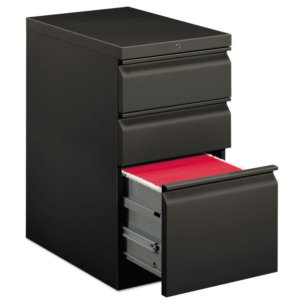 HON33723RS HON Efficiencies Mobile Pedestal File w/One File/Two Box Drawers, 22-7/8d, Charcoal