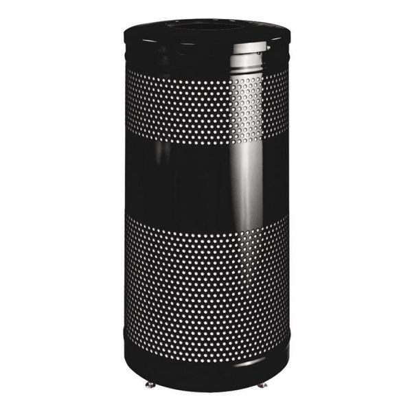 RCPS3ETBKPL United Classics Drop Top With Levelers 25 Gallon Trash Can