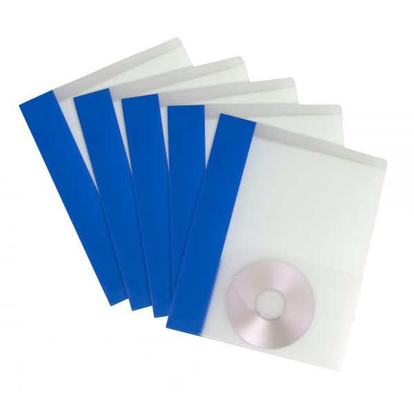 STX50164B25C Storex Poly Two Pocket Folders