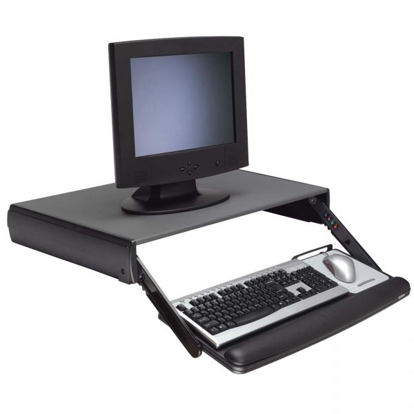 MMMKD95CG 3M Adjustable Keyboard Drawer, 29 3/10w x 19 4/5d, Black