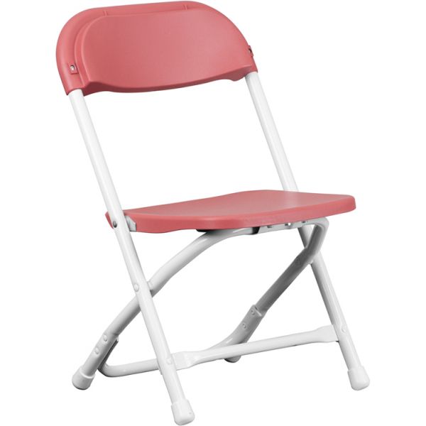 FHFYKIDBYGG Flash Furniture Kids Burgundy Plastic Folding Chair