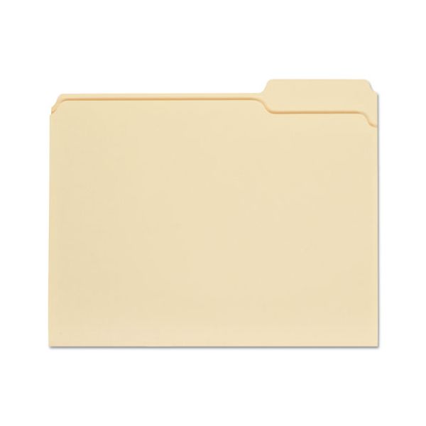 UNV12123 Universal File Folders, 1/3 Cut Third Position, One-Ply Top Tab, Letter, Manila, 100/Box