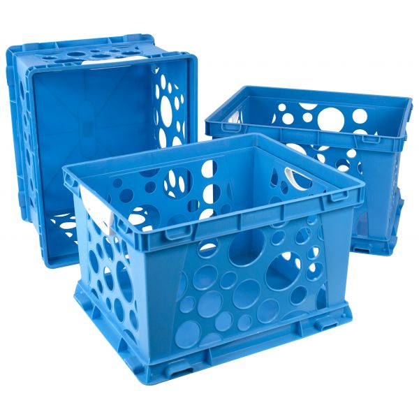 STX61767U03C Storex Storex Large Storage and Filing Crate with Comfort Handles (Case of 3)
