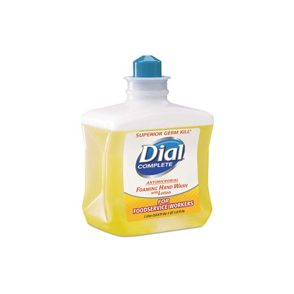 DIA00034 Dial Professional Antimicrobial Foaming Hand Soap, For Foodservice Workers, 1 Liter, 4/Carton