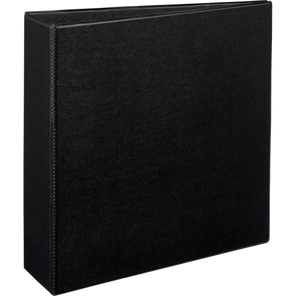 AVE07701 Avery Durable 3-Ring Binder with Two Booster EZD Rings, 3" Capacity, Black