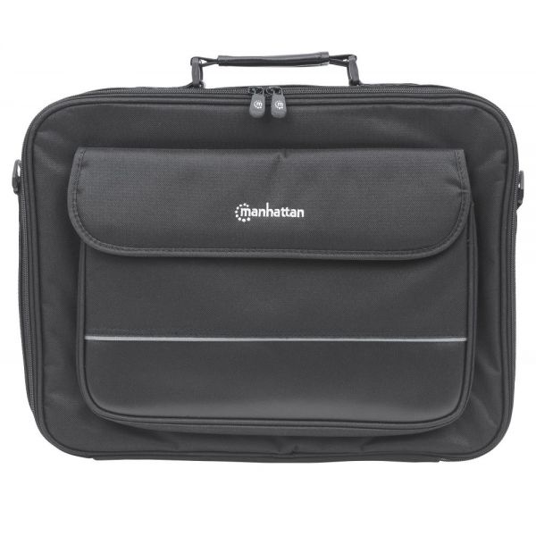 SYNX3434786 Manhattan Empire II 17" Laptop Briefcase, Black