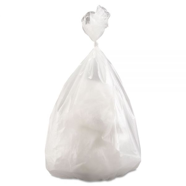 IBSVALH3860N16 Inteplast Group High-Density Can Liner, 38 x 58, 60gal, 14mic, Clear, 25/Roll, 8 Rolls/Carton