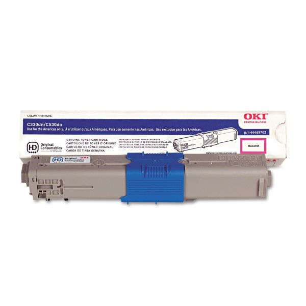 OKI44469702 Oki 44469702 Toner, 3,000 Page Yield, Magenta