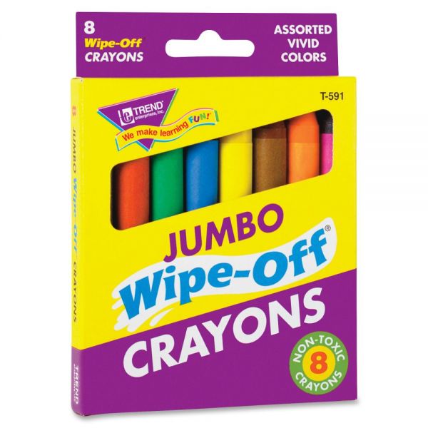 TEP591 Trend Jumbo Wipe-Off Crayons