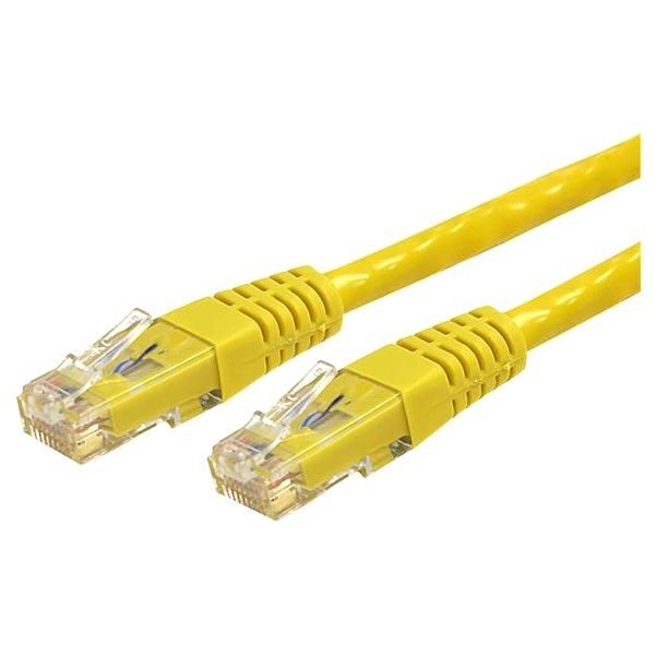SYNX3449664 StarTech.com 4 ft Yellow Molded Cat6 UTP Patch Cable - ETL Verified