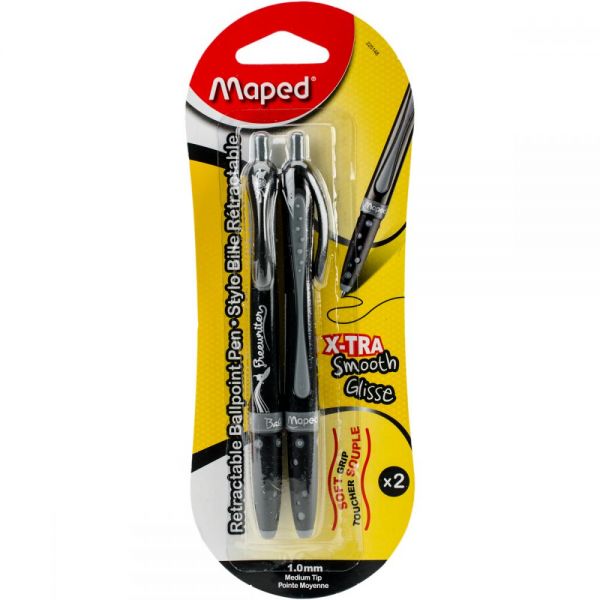 NOTM351405 Soft Grip Retractable Ballpoint Pen 2/Pkg
