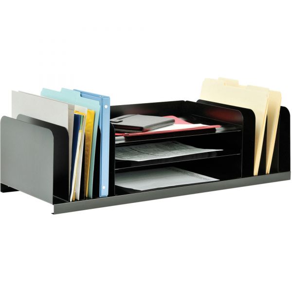 MMF26420VCVBLA SteelMaster Jumbo Organizer for Large Forms, 11 Sections, Steel, 30 x 11 x 8 1/8, Black