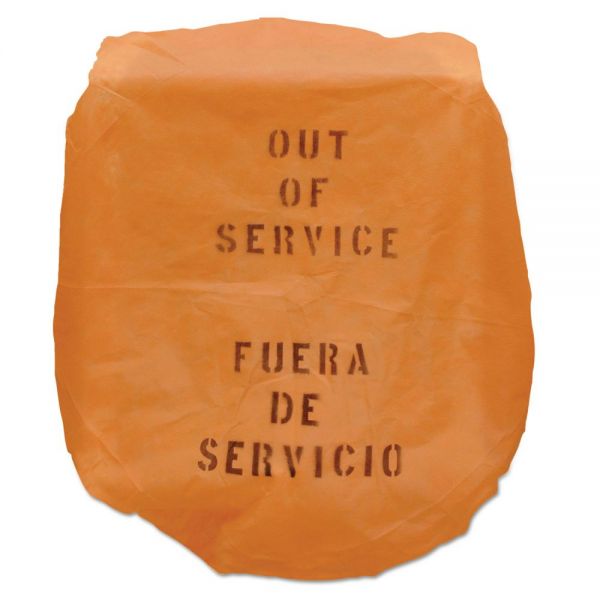 TOC522247 TOLCO Out of Service Bonnet, 17 x 20, Orange, 50/Carton