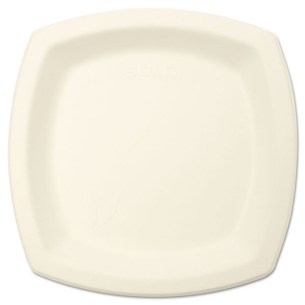 SCC6PSC2050CT Dart Bare Eco-Forward Sugarcane Dinnerware, 6 7/10" Plate, Ivory, 125/Pk