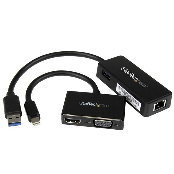 SYNX4231827 StarTech.com 2-in-1 Accessory Kit for Surface and Surface Pro 4 - mDP to HDMI or VGA - USB 3.0 to GbE - Also works with Surface Pro 3 and Surface 3