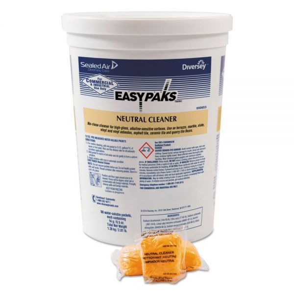 DVO990653 Easy Paks Neutral Cleaner, .5oz Packet, 90/Tub, 2 Tubs/Carton