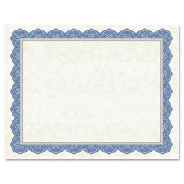 GEO47849 Geographics Drama Blue Border Blank Certificates