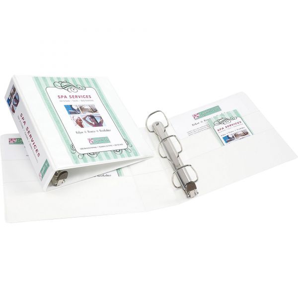 AVE01321 Avery Heavy-Duty 3-Ring View Binder w/Locking 1-Touch EZD Rings, 3" Capacity, White
