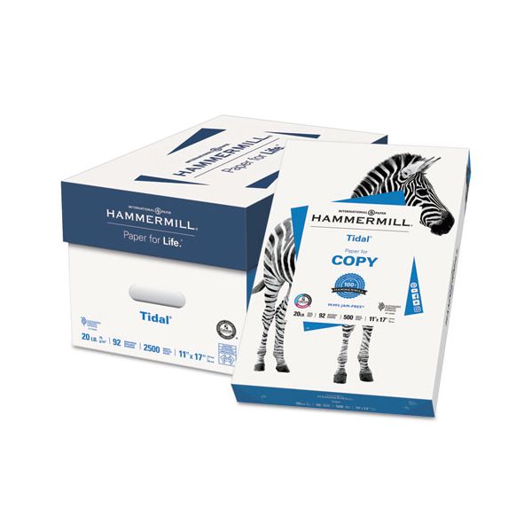 HAM162024 Hammermill Tidal MP Copy Paper, 92 Brightness, 20 lb, 11 x 17, White, 500 Sheets/Ream