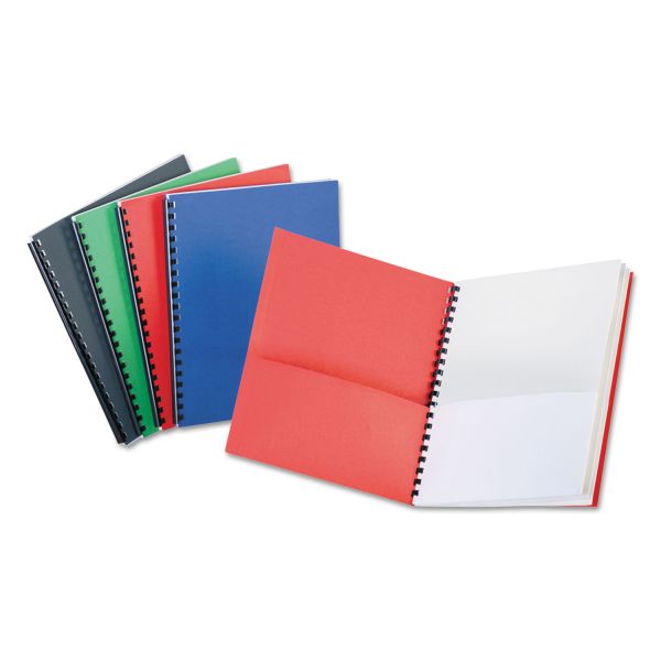 OXF99667 Oxford Eight-Pocket Organizer, Embossed Leather Grain, Assorted Colors w/White Pockets