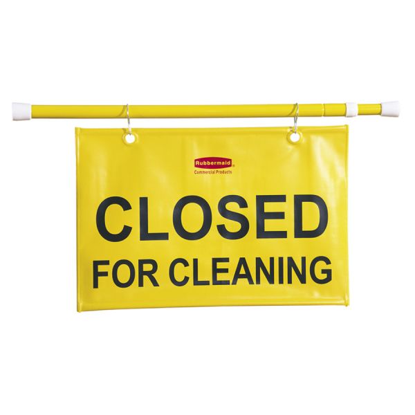 RCP9S1500YWCT Rubbermaid Commercial Closed For Cleaning Safety Sign