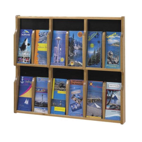 SAF5709OB Safco Expose 12 Pamphlet Display Rack
