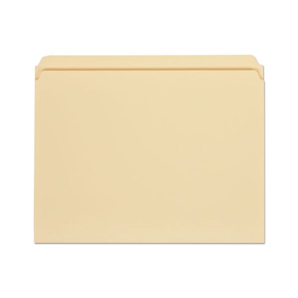 UNV12110 Universal File Folders, Straight Cut, One-Ply Top Tab, Letter, Manila, 100/Box