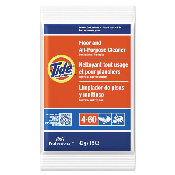 PGC02370 Tide Professional Floor & All-Purpose Cleaner, 1.5oz Packets, 100/Carton