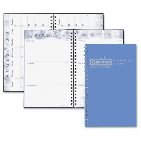 HOD274RTG08 House of Doolittle Wirebound Leatherette Weekly Planner