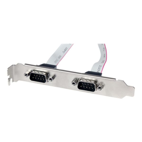 StarTech.com 2 Port 16in DB9 Serial Port BRacket to 10 Pin Header - DB9 ...