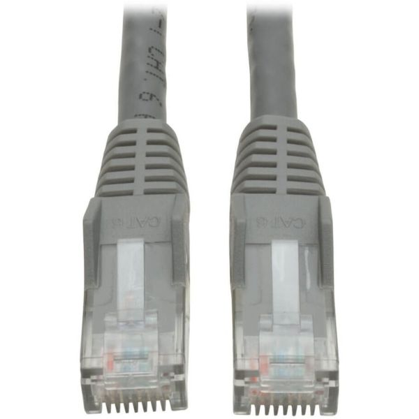 Tripp Lite Cat6 Gigabit Snagless Molded Patch Cable (RJ45 M/M) - Gray, 14-ft.(N201-014-GY)