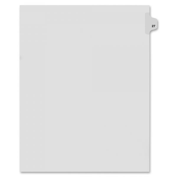 KLF82227 Kleer-Fax 80000 Series Side Tab Legal Index Dividers